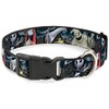Buckle-Down Plastic Clip Collar - Nightmare Before Christmas 4-Character Group/Cemetery