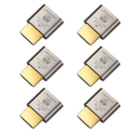 Fueran HDMI Dummy Plug Headless Ghost Display Emulator Premium Aluminium PC (Fit Headless-1920 x 1080 New 4RD@60Hz) (2K-6P)