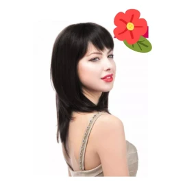 Prota hair Flequillo Sintetico Negro