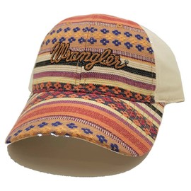 Wrangler New Women Ladies Tapestry Native Rope Logo Pink Cream Era Hat Cap