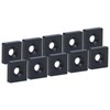 10Pcs Profile End Caps Aluminum Alloy Single Hole Cover Plate