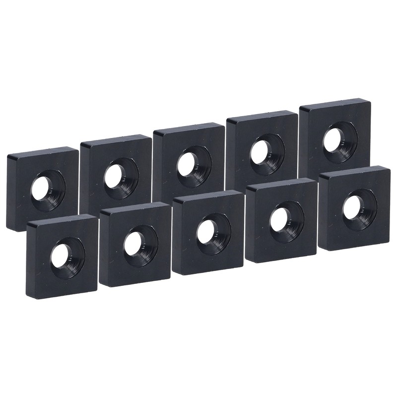 10Pcs Profile End Caps Aluminum Alloy Single Hole Cover Plate