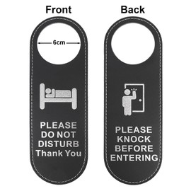 Aspire Door Hanger Sign Double-Sided Do Not Disturb Sign Make Up Room Door Sign for Home Hotel Business