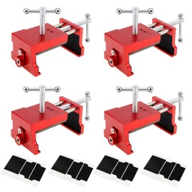 Omninmo 4 Pcs Cabinet Clamps, Cabinetry Clamps Cabinet Face Frame Clamps Cabinet Installation Clamps Cabinet Tools with 4 Felt Pads, Handy Woodworking Punching, Cabinets, Drawer Installation