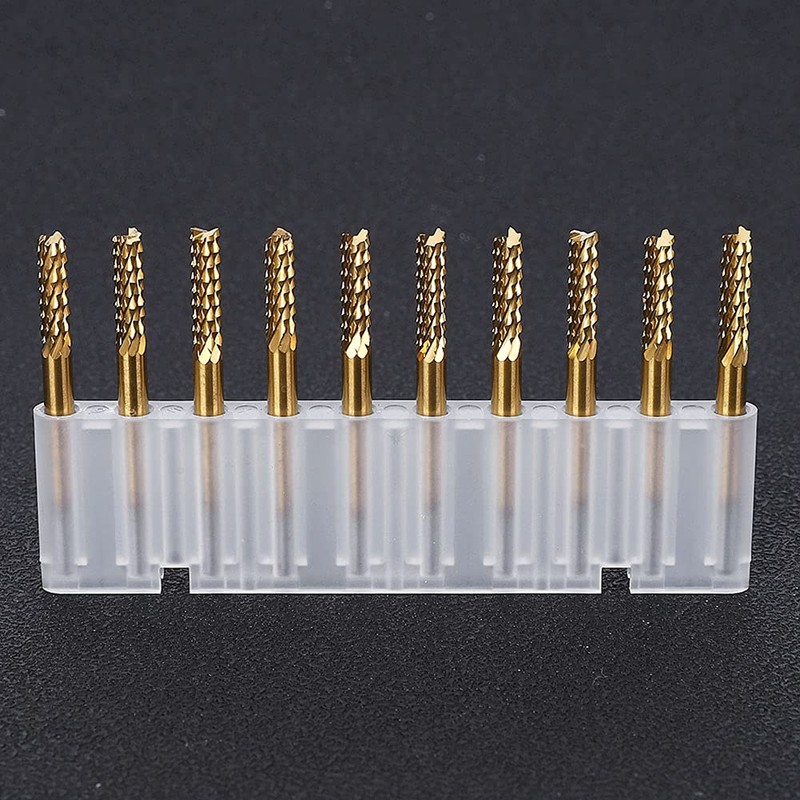 10 Pieces 3.175 mm Carbide Milling Cutter End Mill 1/8