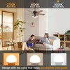 comzler 6W A15 LED Bulb Daylight 60 Watt Equivalent, E26