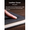 Hongmeru A5 Lined Notebook - PU Leather Hardback Notepad with