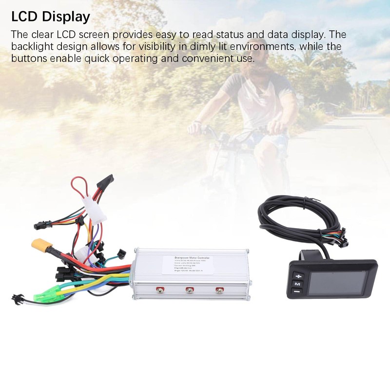 Electric Motor Controller, 36V 48V 60V 500W Brushless Motor Controller