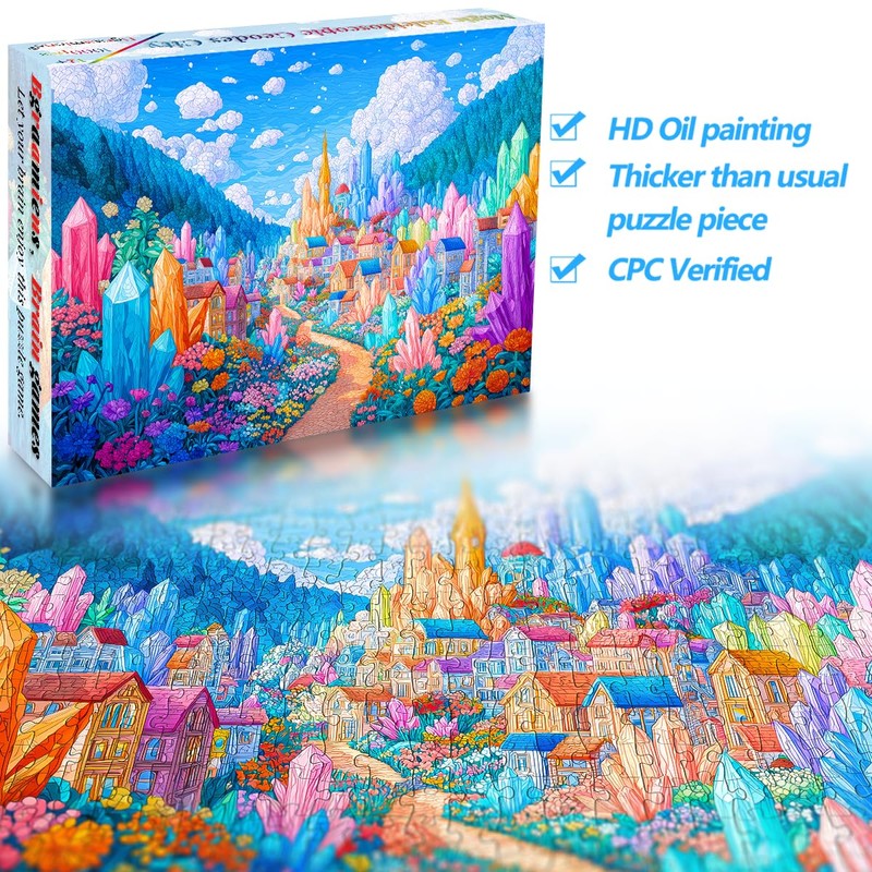 Bgraamiens 1000 Piece Jigsaw Puzzles for Adults – Magic Kaleidoscopic