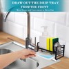 VANTEN Kitchen Sink Caddy Sponge Holder Sink Organizer, Sink Tray