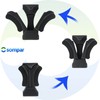 Osompar Center Console Cup Holder Insert Divider Compatible with Lexus
