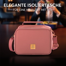 Umami Premium Cool Bag, Small, 4 L, Lunch Bag for Work, Travel, Office, Picnic, Mini Lunch Bag, Insulated Made of Vegan Leather, Foldable Lunch Bag, Small Cooler Bag, Insulated Bag