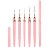 5 Stück Nagel Pinsel Dünn,Nagel Pinsel Set Dünn,für lange Linien