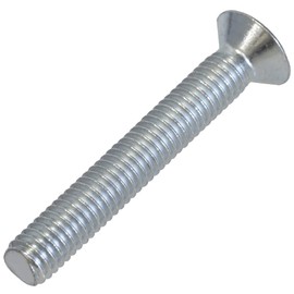 AERZETIX - C58386 - Set of 20 screws with countersunk head M6x40mm with recess PH - with metric standard thread - for mounting bolts - DIN 965 - made of galvanised steel - colour silver