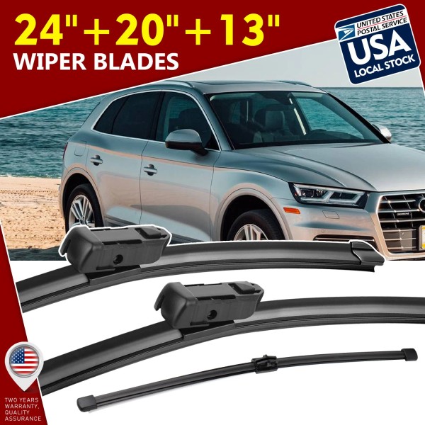 East Forest 1 Set TOP-LOCK Universal 24''+20''+13'' Car Front Windshield