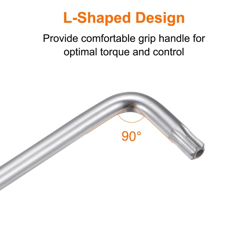 sourcing map 2pcs T30 Tamper Proof Torx Star Key Bit