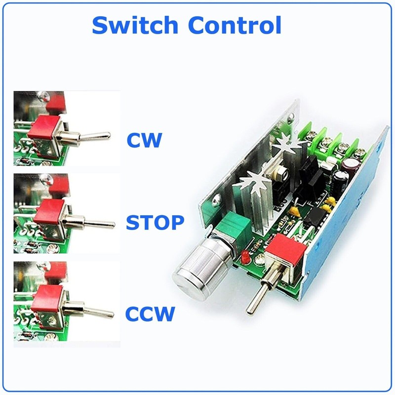 Motor Speed Controller DC 12/24V 40V Reversible PWM HHO Reversing
