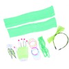80s Earring Neon Headband Set Accessories Silicone Light Bracelets Headband