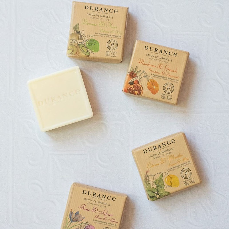 Durance Solid Marseille Soap With Organic Pine Essential Oil 100g