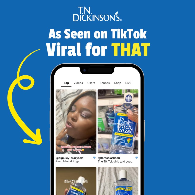 T.N. Dickinson's Witch Hazel Astringent for Face and Body, 100%