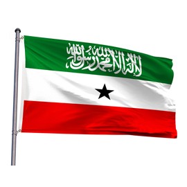 Somaliland Flag 2x3FT Somalis National Polyester Flag With 2 Grommets For Patriotic Somalis Themed Festival Events Party Decoration (2x3FT)