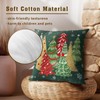 Christmas Trees Throw Pillow Covers 18x18 Inch Set of 2,