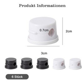 Auriselle 6 Stück Kabelhalter Selbstklebend, 360°Drehbar Magnetische Kabelclips Verstellbarer Kabel Organizer Ladekabel HDMI USB Audiokabel Netzkabel PC-Kabel Kabelhalterung Tisch Auto Wand, Weiß