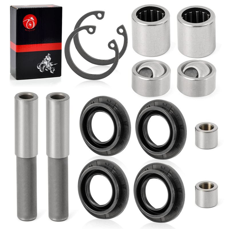 2 Set Front Upper A-Arm Bearing SEAL BALL JOINT SLEEVE