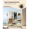 YLGJ& TIDY Expanded Capacity Clothes Rack, Clothing Racks for Hanging