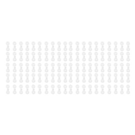 100pcs Shade Cloth Plastic Clips Round Fixing Clips for Greenhouse Outdoor Garden Anti Bird Netting Agricultural Sunshade White