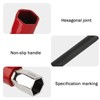 QOUBNIC Faucet Wrench 8-17mm Tap Installation Tool Sink Tap Wrench