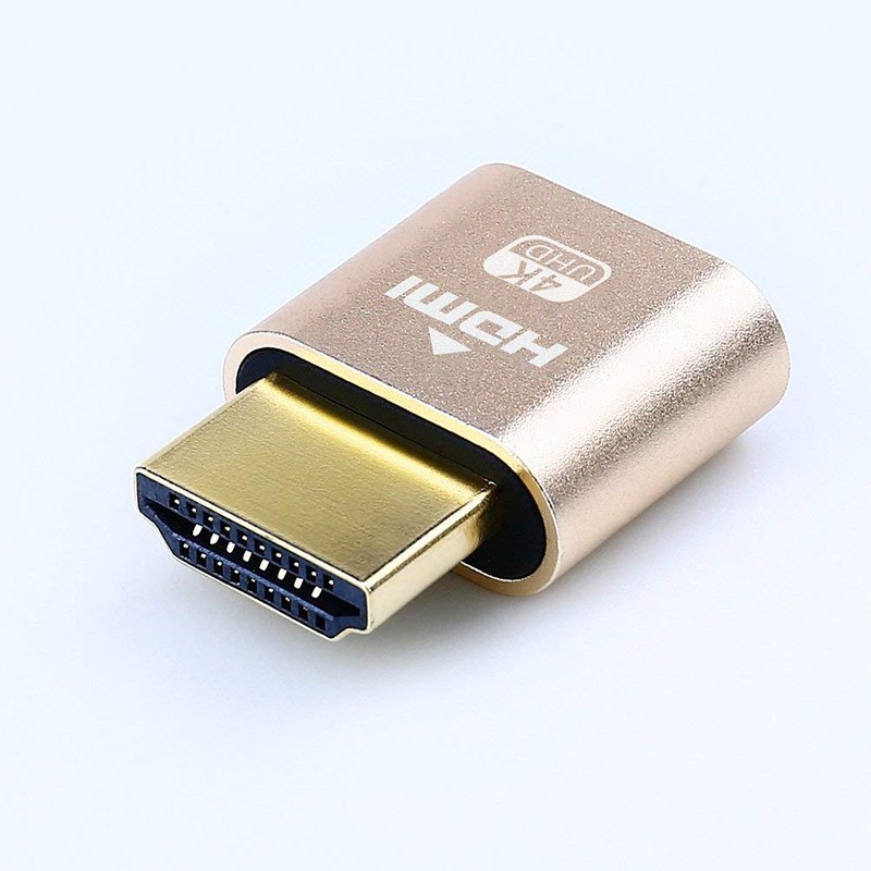 DTech HDMI Dummy Plug 4K Headless Ghost Display Emulator Compatible