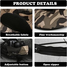 JRGTDS 2 Pack Mosquito Head Net Hat,Sun Hat Bucket Hat with Net Mesh for Outdoor Fishing Hiking Gardening Men or Women,Head Mesh Face Cover Bee Keeper Hat, Sun Hat with Netting