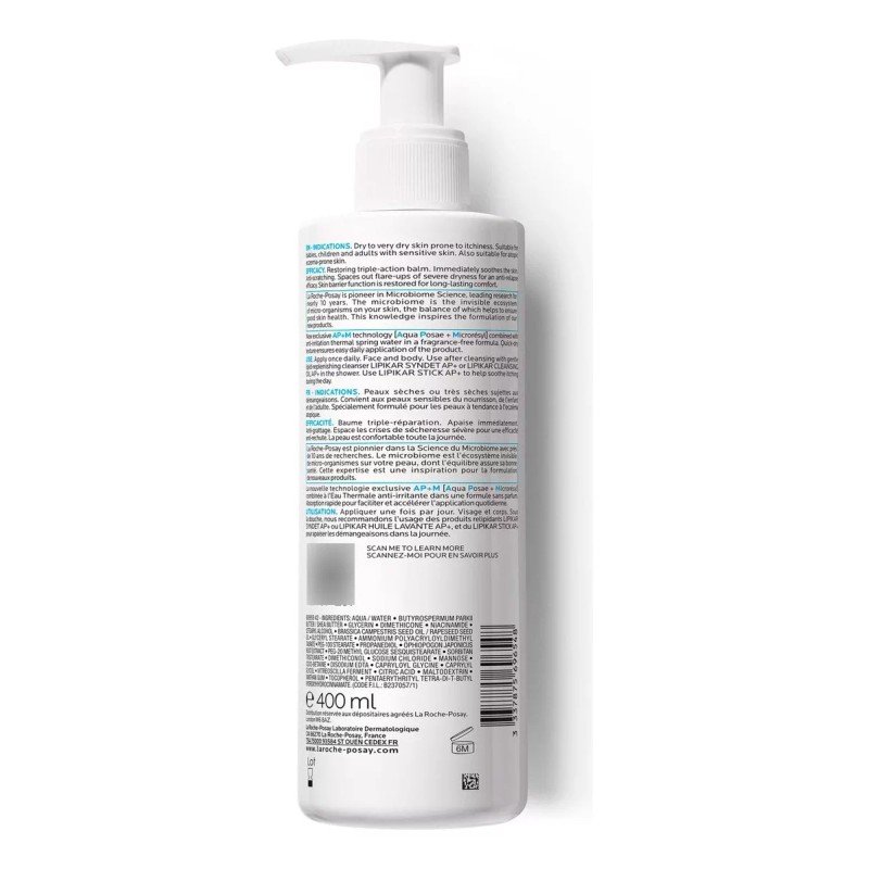 La Roche-Posay Lipikar Baume Ap + M 400 Ml La