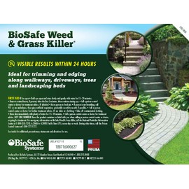 7601-1 BioSafe Weed and Grass Killer, (Case – 2), 1 Gallon, Non-Selective Herbicide, Concentrate