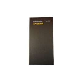 Exacompta - Ref GES6221Z - Guildhall - Essentials Single Cash Account Book, 30 x 15cm, 192 Pages of 80gsm Pre-Printed Paper - Receipts, Expenses, Summaries