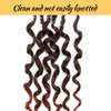 SECPOCPONY Long Boho Curl Box Braids Crochet Hair 24 Inch