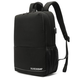 TOTEXISAP Business Travel Laptop Backpack for Men Women 15.6 Inch Laptop Slim Waterproof Backpack with USB Charging Port