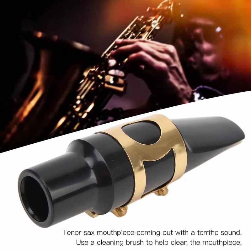 Tenor Saxophone Mouthpiece Kit Mouthpiece with Plastic Cap Cleaning Brush