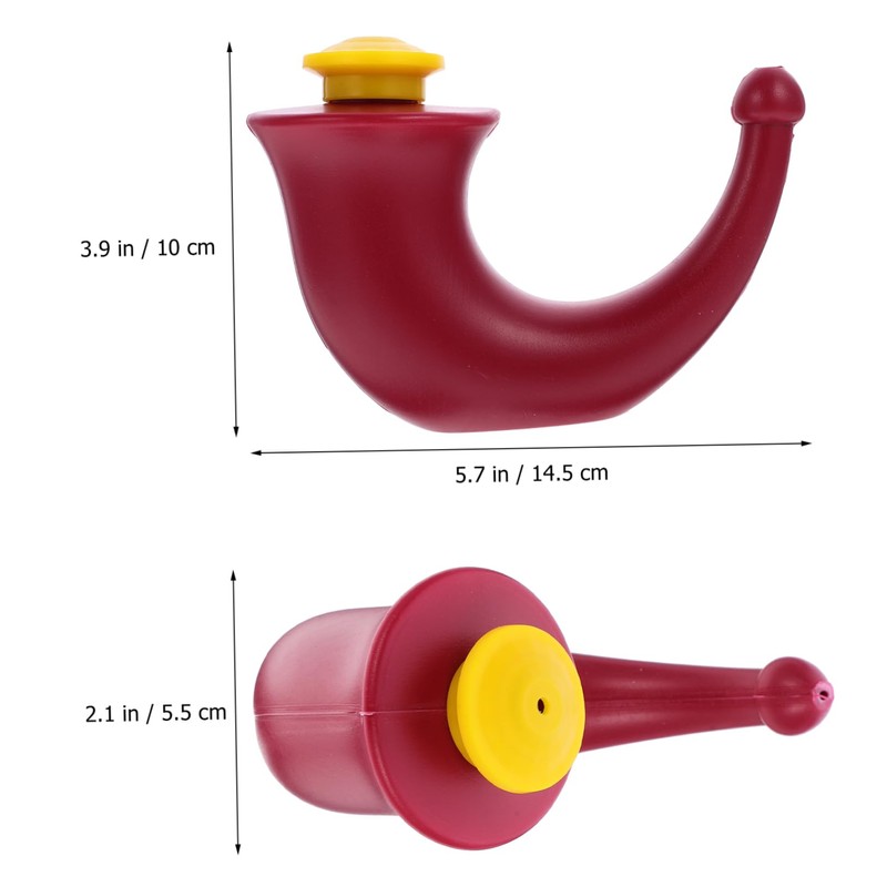 LALAFINA Red Yoga Pot for Nose Wash Sinus Irrigation Made