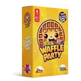 Playever Wherever Waffle Party - Funny Reaction Game for Children & Adults | Action Packed Card Game from 4 Years | Family Game for 2-4 Players | Fast Board Game