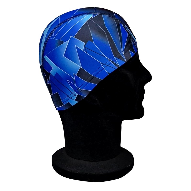 Blue Reef Elasticated Unisex Nylon Lycra Stretchy Swim Hat Bathing