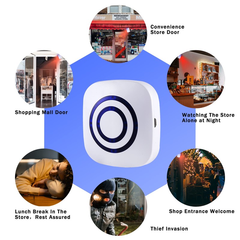 Motion Sensor Alarm,Wireless Driveway Alarm Indoor Home Security Business Detector