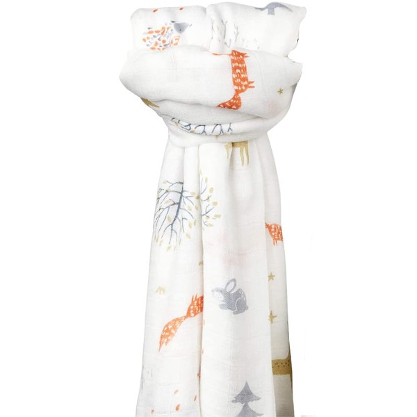SGAVAHSG Large Muslin Cloths for Baby 120X120cm Muslin Swaddle Blankets