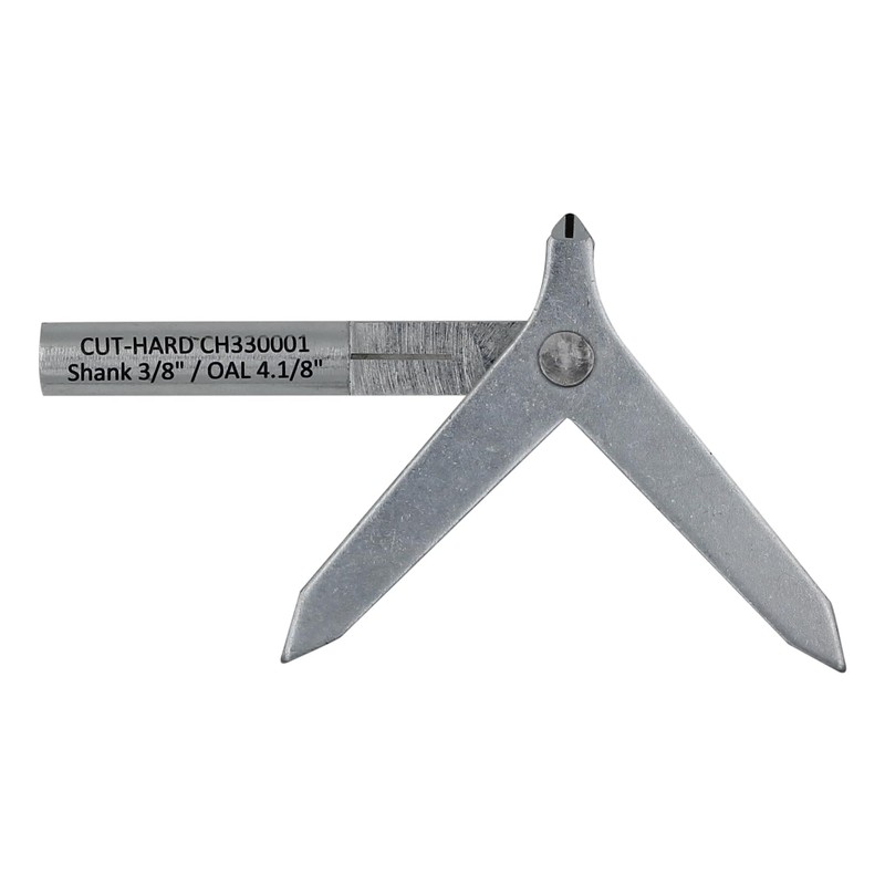 CUTHARD Round Bar Center Finder - 4.1/8" Length, 3/8" Shank,