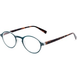 Incredible Bargains The Studio Round Style Reading Glasses, Unisex Retro Readers + 1.50 Blue