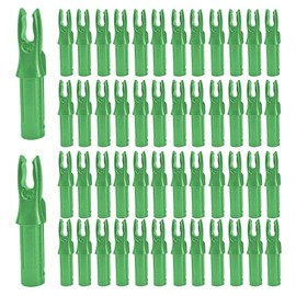 SVUPUE Archery Arrow Cams, Pack of 50 Plastic Arrow Cams for 6.2 mm Diameter Arrow Shafts, Green
