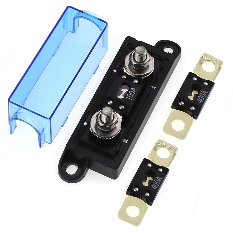 RKURCK 1 Way MEGA/AMG Bolt Down Fuse Holder 400A M8