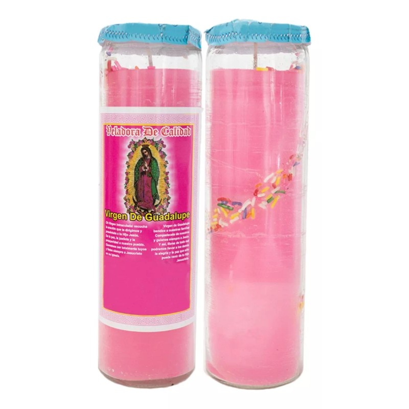 CEB 4 Veladoras Esotéricas Virgen De Guadalupe
