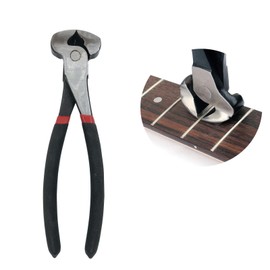 TUOREN Guitar Fret Puller Plier with 2Pcs Guitar Fingerboard Guards, 30mm Thickness Guitar Fret Wire and Bridge Pins Nipper Cutting Puller Plier, Luthier Cutting Repairing Strings Tool